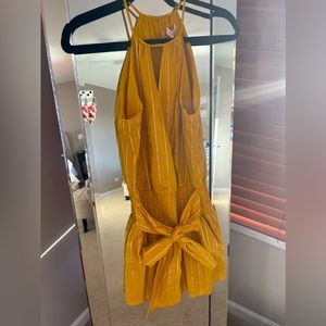 Never worn Parker marigold dress